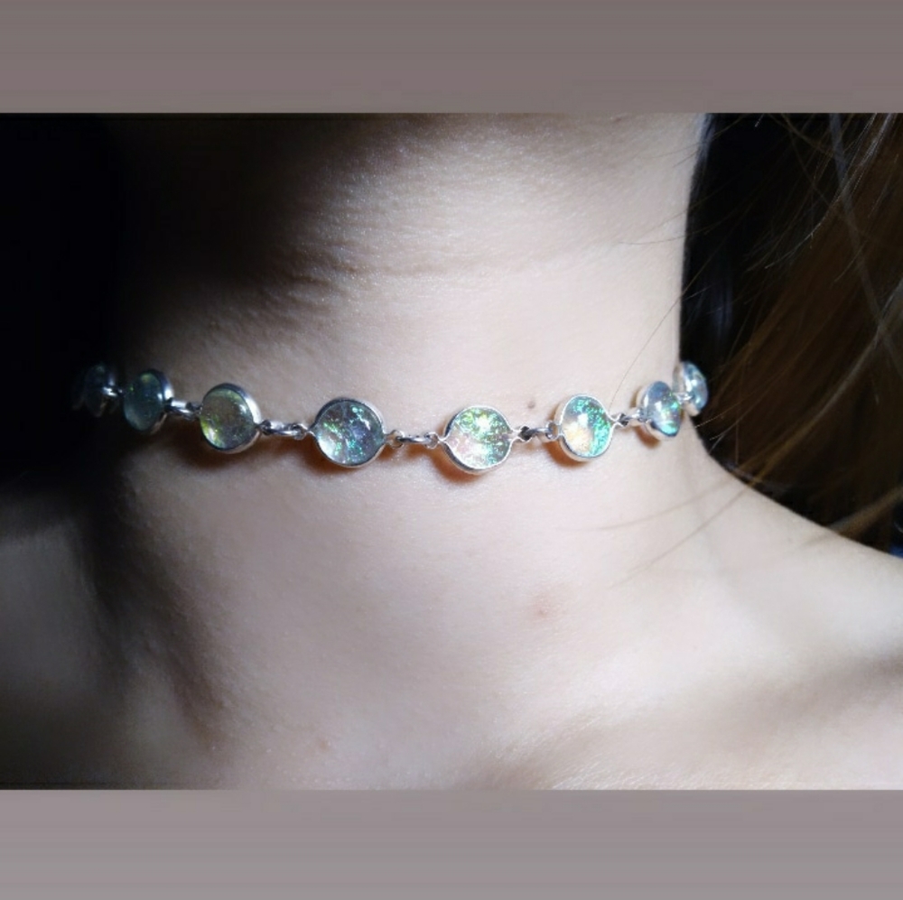 Adjustable Opal Choker